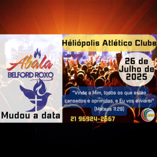 Abala Belford Roxo muda data de apresentação.